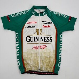 Vintage Guinness Cycling Jersey Capo Forma Men's XS Green Beer Promo‎